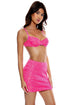 Luli Fama Chasing Stars Sequins Mini Skirt